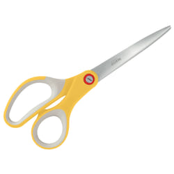Leitz 53320019 stationery/craft scissors Office scissors Straight cut Grey, Yellow