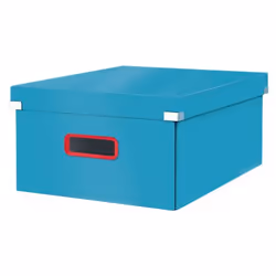 Leitz Click & Store, Storage box, Blue, Rectangular, Hardboard, Polypropylene (PP), Monochromatic, Indoor
