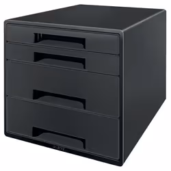Leitz CUBE. Material: Polystyrol. Product colour: Black. ISO A-series sizes (A0...A9): A4+. Width: 287 mm. Height: 363 mm. De ...
