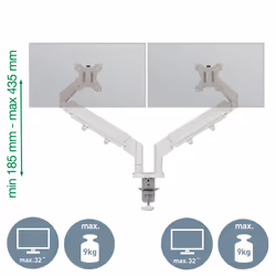 Leitz Ergo Space Saving Dual Monitor Arm - Additional view 4