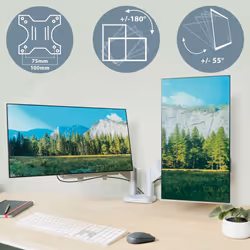 Leitz Ergo Space Saving Dual Monitor Arm - Additional view 6