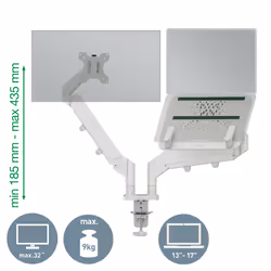 Leitz Ergo Space Saving Dual Monitor & Laptop Arm - Additional view 4