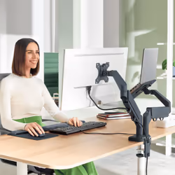 Leitz 65380089 monitor mount / stand 81.3 cm (32") Desk Dark Grey - Additional view 6