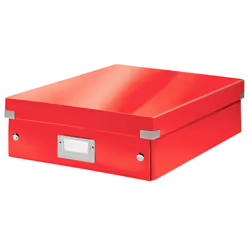 Leitz Click & Store WOW, Storage box, Red, Rectangular, Polypropylene (PP), Monochromatic, Indoor