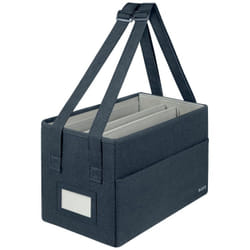 Leitz 65760089 handbag/shoulder bag Cardboard, Fabric Grey Unisex Accessory bag