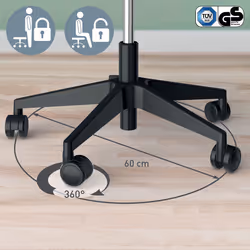 Leitz Ergo Active Sitting Stool with Wheels and Wobble Comfort Seat - Additional view 6