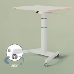 Leitz Castor Wheels for Ergo Small Electric Sit Standing Desk - Additional view 2