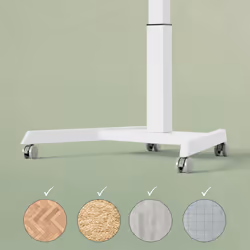 Leitz Castor Wheels for Ergo Small Electric Sit Standing Desk - Additional view 4