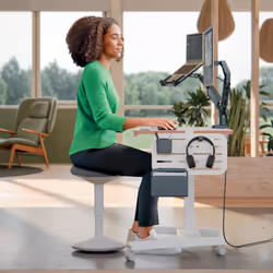 Leitz Castor Wheels for Ergo Small Electric Sit Standing Desk - Additional view 5