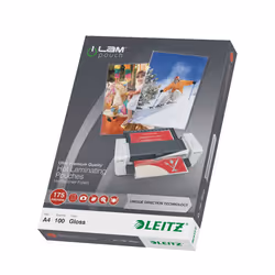 Leitz iLAM UDT, Transparent, EVA (Ethylene Vinyl Acetate), Polyethylene terephthalate (PET), Glossy, A4, 222 mm, 309 mm