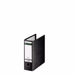 Leitz Cardboard binder. Format: A5. Product colour: Black. Maximum capacity: 500 sheets. Width: 77 mm. Height: 230 mm. Weight ...