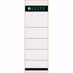 Leitz insertable spine labels. cardboard labels are available for inserting into plastic pockets on plastic lever arch files. ...