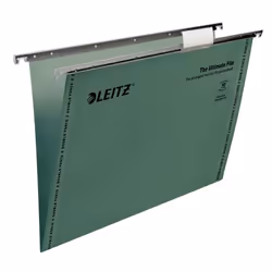 Leitz Ultimate Clenched Bar Foolscap Suspension File Card 15mm V Base
