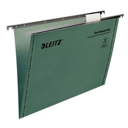 Leitz Ultimate Clenched Bar Foolscap Suspension File Card 15mm V Base