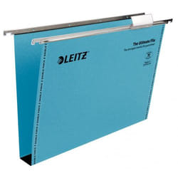 Leitz Ultimate Clenched Bar Foolscap Suspension File Card 30mm Blue (P