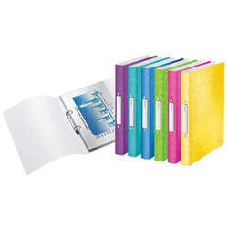 Leitz WOW Ring Binder Polypropylene 2 O-Ring A4 25mm Rings Assorted (P