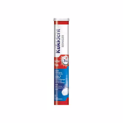 Kukident Active Plus Cleaning Tablets - Tabs for Cleaning Dentures, Dentures & Teeth - 1 x 33 Tablets