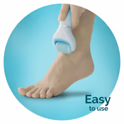 Scholl Velvet Smooth Electric Foot File with Exfoliating Refill, Blue - Additional view 5