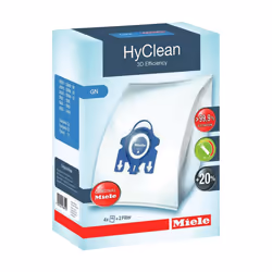 Miele GN HyClean 3D HyClean 3D Efficiency GN dustbags, Filter, Universal, Blue, White, Miele Complete C3 S8000 – S8999, Compl ...