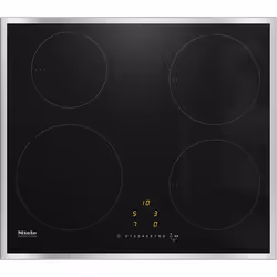 Miele KM 7201 FR Induction hob with onset controls, Black, Built-in, 60 cm, Zone induction hob, Glass-ceramic, 4 zone(s)