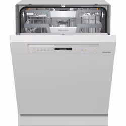 Miele G 7200 SCi Semi-integrated dishwasher, Semi built-in, Full size (60 cm), White, Yellow, Buttons, Wireless, LCD