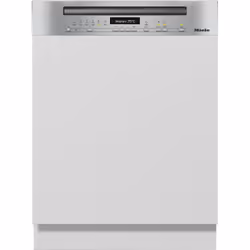 Miele G 7200 SCi Semi-integrated dishwasher, Semi built-in, Full size (60 cm), White, Stainless steel, Buttons, LCD