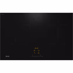 Miele KM 7373 FL, Black, Built-in, 80 cm, Zone induction hob, Glass-ceramic, 4 zone(s)