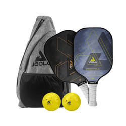 JOOLA Essentials Pickleball Paddles Set with Reinforced Fiberglass Surface and Honeycomb Polypropylene Core - Pickleball Set Includes 2 Pickleball Rac
