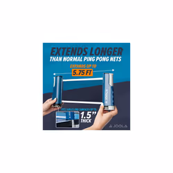Retractable Ping Pong Net - Ping Pong Net for Any Table - Portable Table Tennis Net and Post Set Stretches 5.75' & Clamps to Any Table Up to 2â -