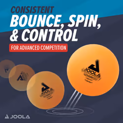 JOOLA Training 3 Star Table Tennis Balls 12  60  or 120 Pack - 40+mm Regulation Bulk Ping Pong Balls for Competition and Recreational Play - Fun as a