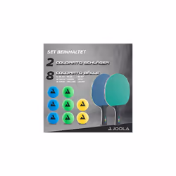 Joola Unisex Adult TT Colorato Racket-set - Multi-Colour, One Size