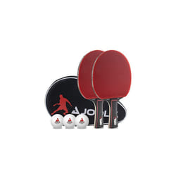 JOOLA Duo PRO Table Tennis Set 2 Table Tennis Bats + 3 Table Tennis Balls + Table Tennis Cover 6 Pieces