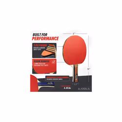 Advanced Table Tennis Paddle Set - Includes 4 Ping Pong Paddles, 6 3-Star Ping Pong Balls & Carrying Case - for Intermediate Competitive Matches,
