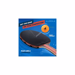 JOOLA Infinity Edge - Tournament Performance Ping Pong Paddle w/ Pro Carbon Technology - Black Rubber on Both Sides - Competition Ready - Table T