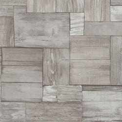 Erismann Countryside Wallpaper Wooden Beam Grain Tiles Beige 5819-11