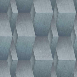 Erismann 3D Effect Geometric Textured Geo Wallpaper Paste The Wall Luxury Roll - 10046-08 Blue