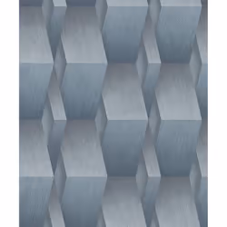 Erismann 3D Effect Geometric Textured Geo Wallpaper Paste The Wall Luxury Roll - 10046-08 Blue