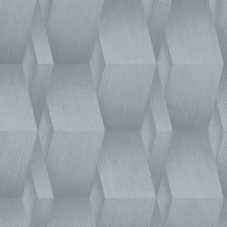 Erismann 3D Effect Geometric Textured Geo Wallpaper Paste The Wall Luxury Roll - 10046-10 Silver