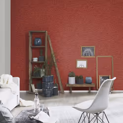 Erismann Red Orange Feather Wallpaper Paste The Wall Vinyl Modern Contemporary