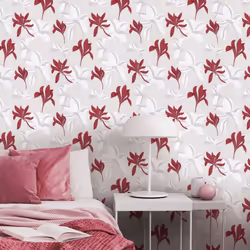 Erismann Luna 2 Floral Red Wallpaper 10241-06