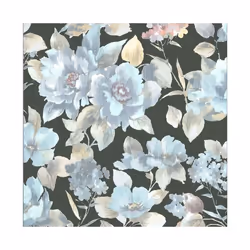 Erismann Charisma Floral Black Wallpaper Embossed Textured Paste The Wall
