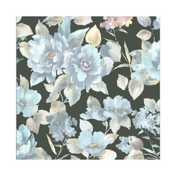 Erismann Charisma Floral Black Wallpaper Embossed Textured Paste The Wall