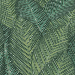 Martinique Leaf Textured Vinyl Wallpaper Erismann - Green
