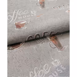 Erismann Coffee Cups Wallpaper Grey Brown Beans Kitchen Paste The Wall Vinyl