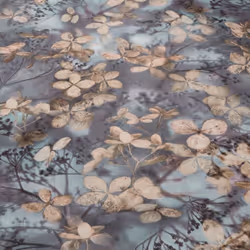 Erismann Abode Play of Light Blossom Bud Wallpaper - Navy Blue 10415-08