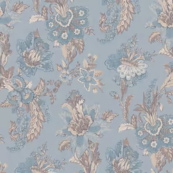 Erismann Abode Edward Floral Flowers Wallpaper - Duck Egg 05550-43