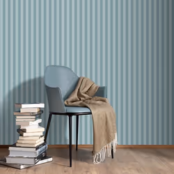 Erismann Abode Heritage Stripe Duck Egg Blue Green Wallpaper