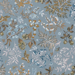 Erismann Abode Cottage Floral Leaves Wallpaper - Duck Egg 05552-43