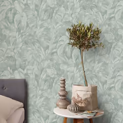 Erismann Abode Play of Light Palm Leaves Wallpaper - Sage Green 10416-07