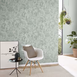 Erismann Abode Play of Light Palm Leaves Wallpaper - Sage Green 10416-07